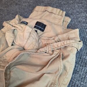 White House Black Market Extra High Rise Tapered Ankle Cargo Pants Tan Size 8